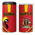 Custom Uganda Basketball 4 in 1 Can Cooler Tumbler Go Champions Silverbacks - African Pride
