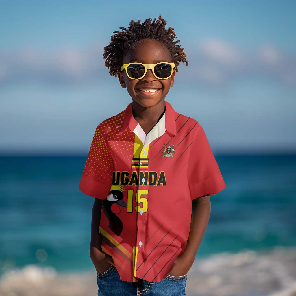 Custom Uganda Basketball Kid Hawaiian Shirt Go Champions Silverbacks - African Pride