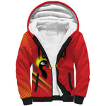 Custom Uganda Basketball Sherpa Hoodie Go Champions Silverbacks - African Pride