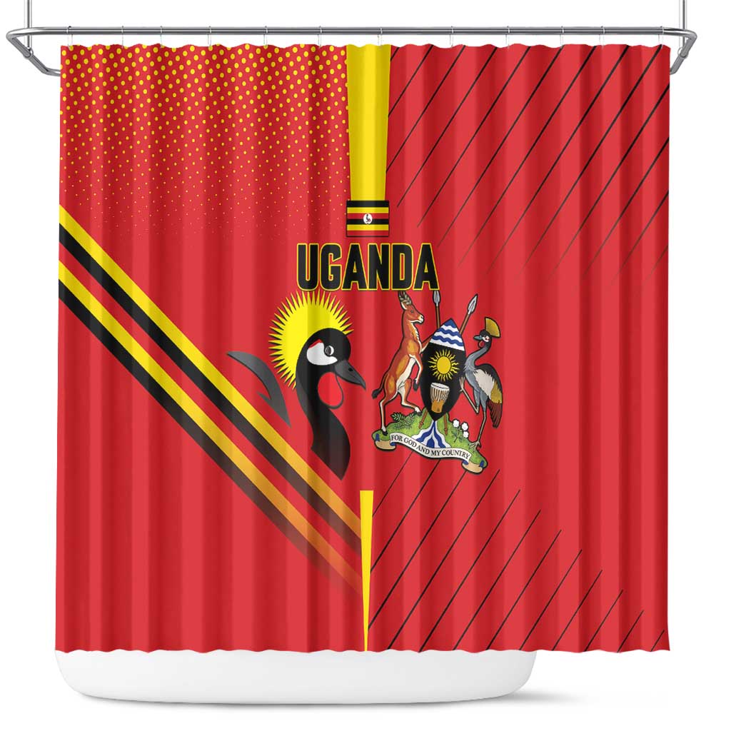Uganda Basketball Shower Curtain Go Champions Silverbacks - African Pride