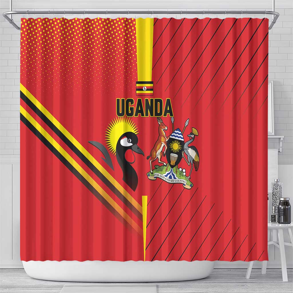 Uganda Basketball Shower Curtain Go Champions Silverbacks - African Pride