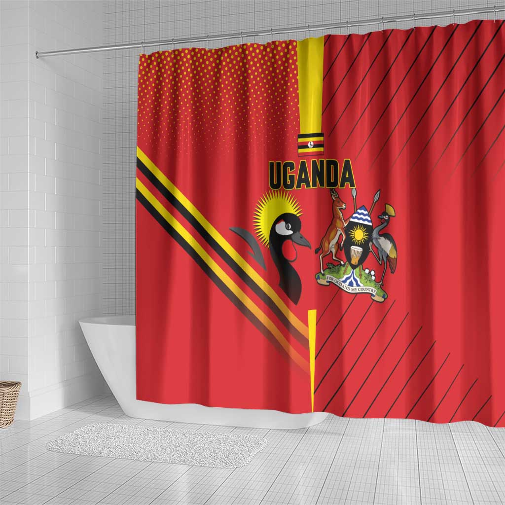 Uganda Basketball Shower Curtain Go Champions Silverbacks - African Pride