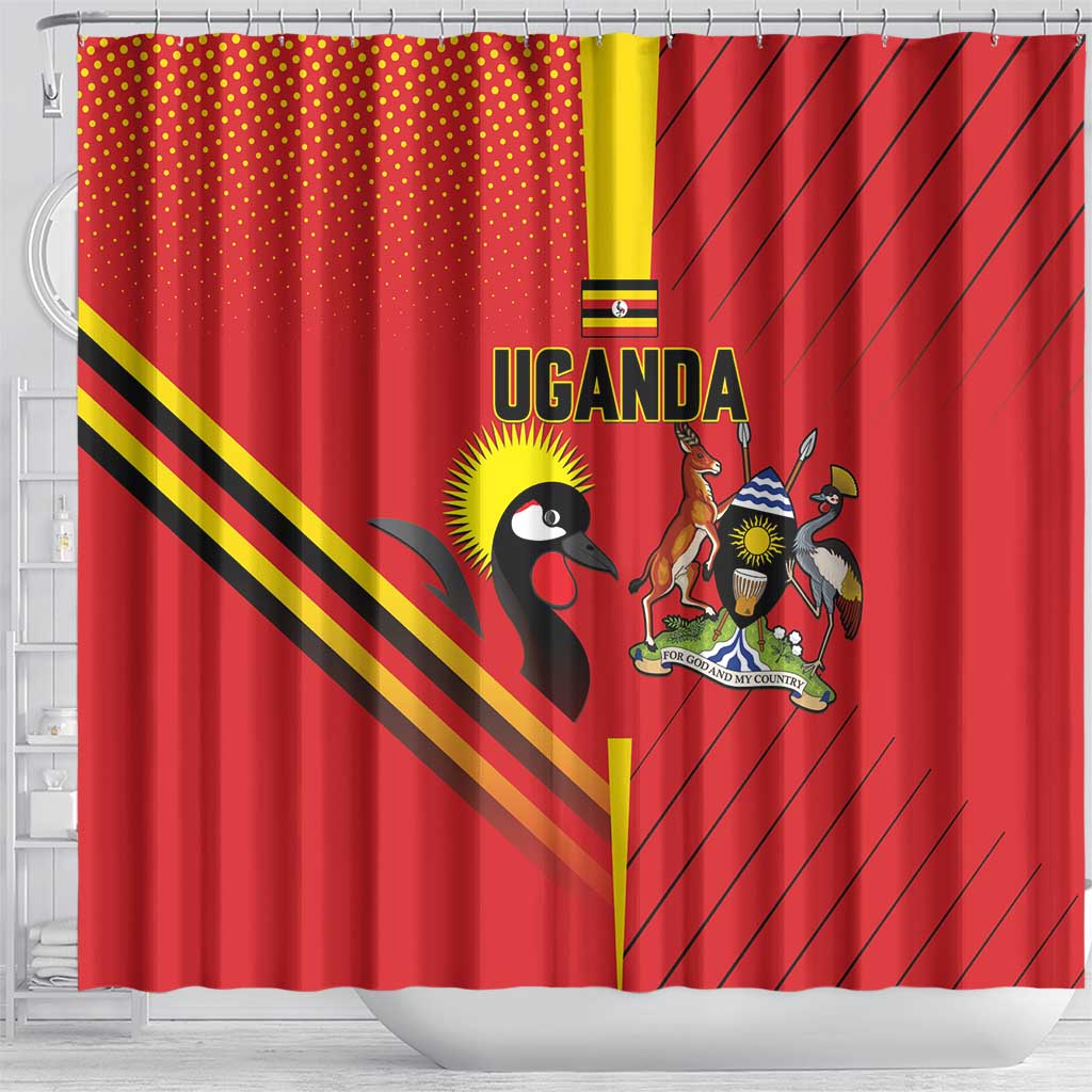 Uganda Basketball Shower Curtain Go Champions Silverbacks - African Pride