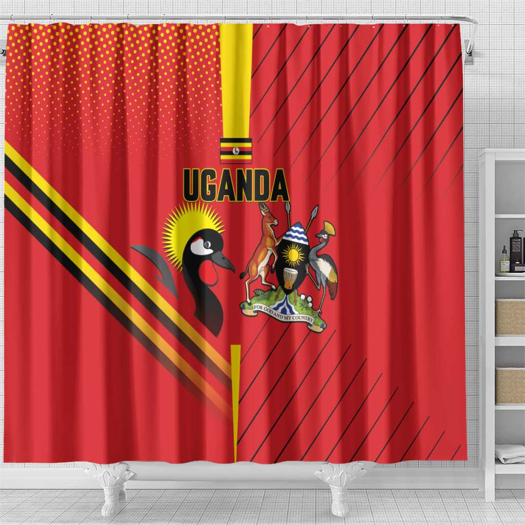Uganda Basketball Shower Curtain Go Champions Silverbacks - African Pride