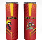 Custom Uganda Basketball Skinny Tumbler Go Champions Silverbacks - African Pride