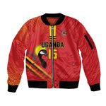 Custom Uganda Basketball Sleeve Zip Bomber Jacket Go Champions Silverbacks - African Pride