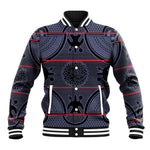Basotho Blanket Baseball Jacket Lesotho Seanamarena Heritage - Serenity - African Pride