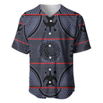 Basotho Blanket Baseball Jersey Lesotho Seanamarena Heritage - Serenity - African Pride