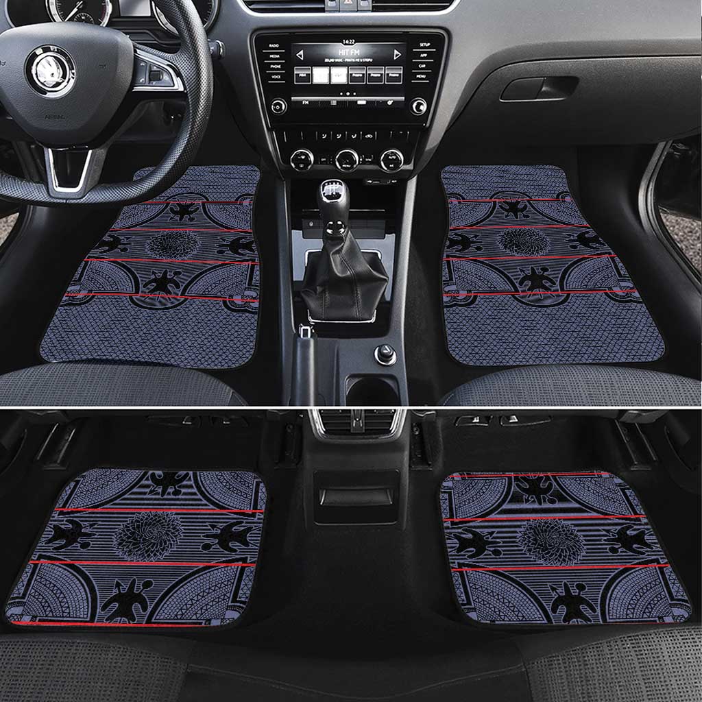 Basotho Blanket Car Mats Lesotho Seanamarena Heritage - Serenity - African Pride