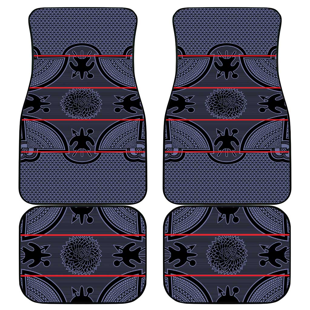 Basotho Blanket Car Mats Lesotho Seanamarena Heritage - Serenity - African Pride