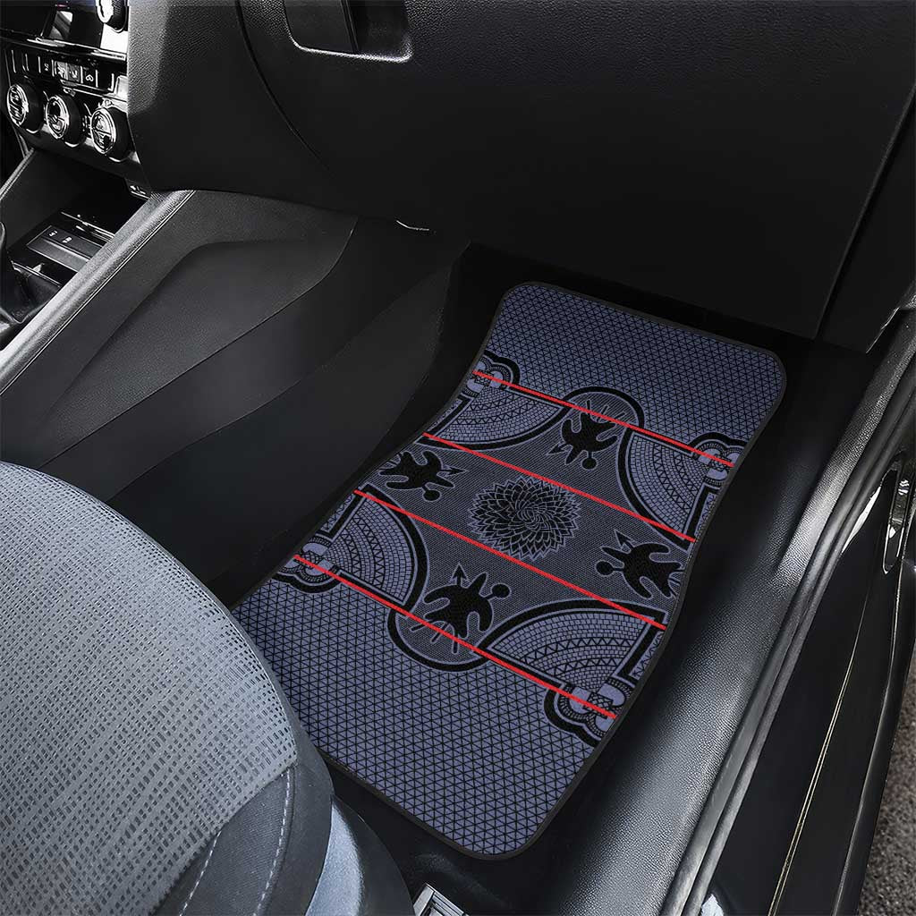 Basotho Blanket Car Mats Lesotho Seanamarena Heritage - Serenity - African Pride