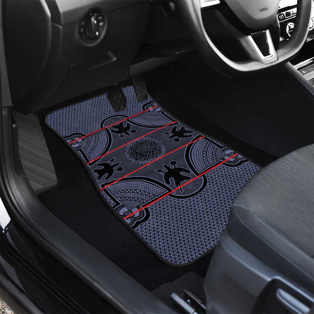 Basotho Blanket Car Mats Lesotho Seanamarena Heritage - Serenity - African Pride