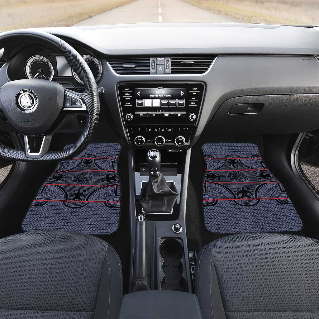 Basotho Blanket Car Mats Lesotho Seanamarena Heritage - Serenity - African Pride