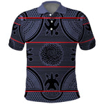 Basotho Blanket Polo Shirt Lesotho Seanamarena Heritage - Serenity - African Pride