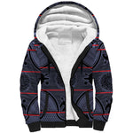 Basotho Blanket Sherpa Hoodie Lesotho Seanamarena Heritage - Serenity - African Pride