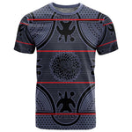 Basotho Blanket T shirt Lesotho Seanamarena Heritage - Serenity - African Pride