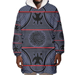 Basotho Blanket Wearable Blanket Hoodie Lesotho Seanamarena Heritage - Serenity - African Pride