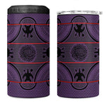 Basotho Blanket 4 in 1 Can Cooler Tumbler Lesotho Seanamarena Heritage - Violet - African Pride