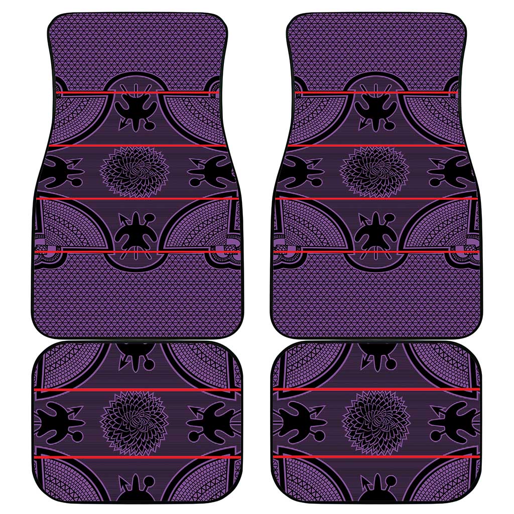 Basotho Blanket Car Mats Lesotho Seanamarena Heritage - Violet - African Pride