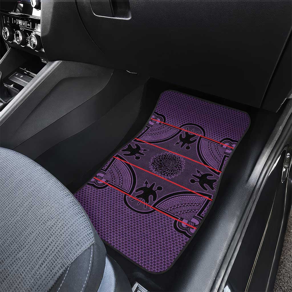 Basotho Blanket Car Mats Lesotho Seanamarena Heritage - Violet - African Pride