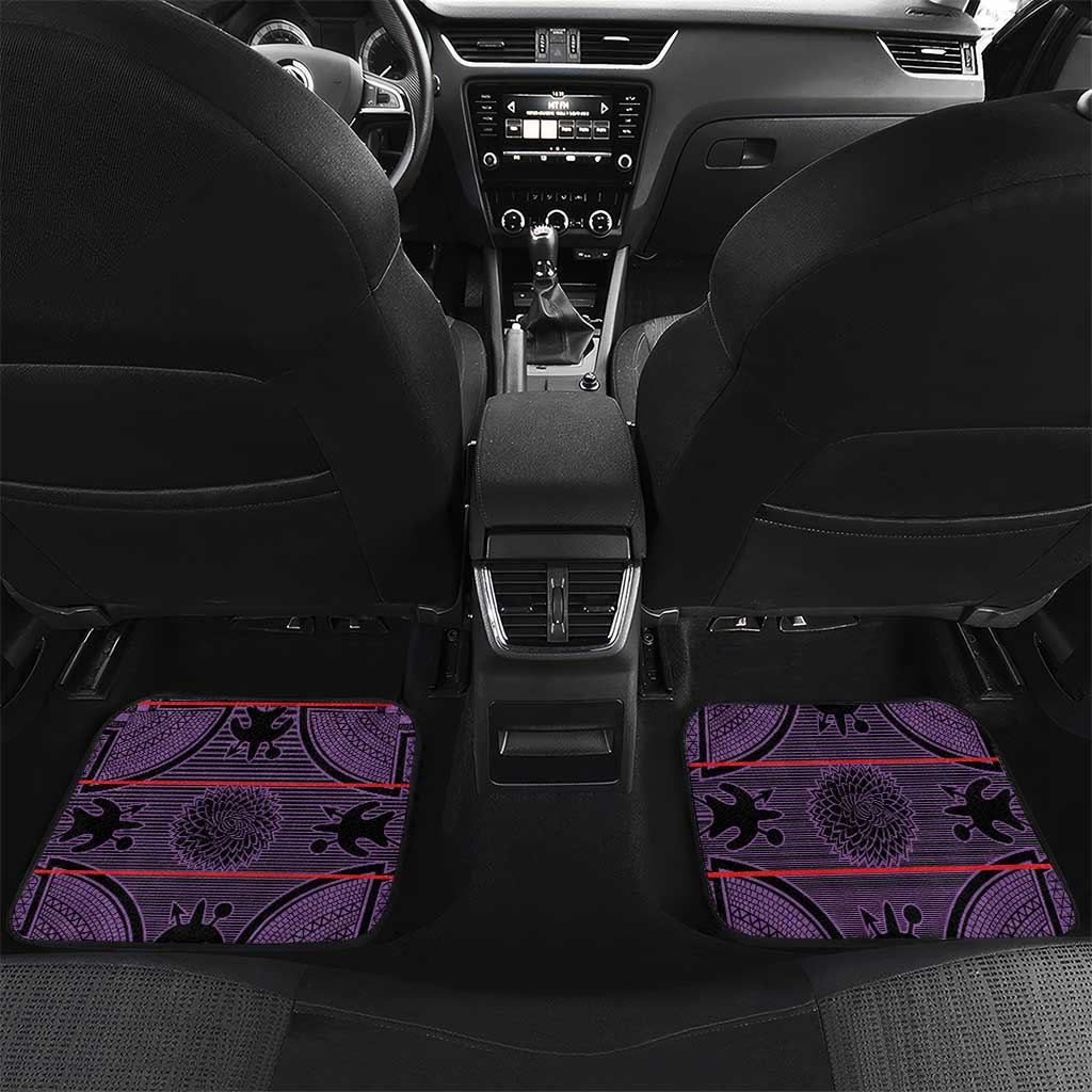 Basotho Blanket Car Mats Lesotho Seanamarena Heritage - Violet - African Pride