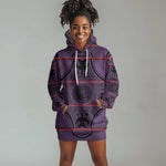 Basotho Blanket Hoodie Dress Lesotho Seanamarena Heritage - Violet - African Pride