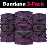 Basotho Blanket Neck Gaiter Lesotho Seanamarena Heritage - Violet LT15