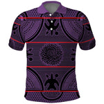 Basotho Blanket Polo Shirt Lesotho Seanamarena Heritage - Violet - African Pride
