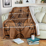 Basotho Blanket Blanket Lesotho Seanamarena Heritage - Orange - African Pride