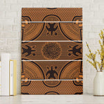 Basotho Blanket Canvas Wall Art Lesotho Seanamarena Heritage - Orange - African Pride