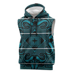 Basotho Blanket Sleeveless Hoodie Lesotho Motlatsi Seanamarena Heritage - Lesotho Breeze - African Pride