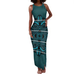 Basotho Blanket Tank Maxi Dress Lesotho Motlatsi Seanamarena Heritage - Lesotho Breeze - African Pride