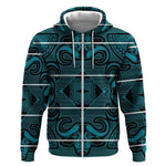 Basotho Blanket Zip Hoodie Lesotho Motlatsi Seanamarena Heritage - Lesotho Breeze - African Pride