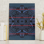 Basotho Blanket Canvas Wall Art Lesotho Motlatsi Seanamarena Heritage - Blue - African Pride