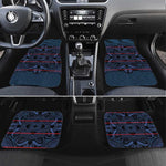 Basotho Blanket Car Mats Lesotho Motlatsi Seanamarena Heritage - Blue - African Pride