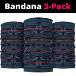 Basotho Blanket Neck Gaiter Lesotho Motlatsi Seanamarena Heritage - Blue LT15