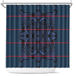 Basotho Blanket Shower Curtain Lesotho Motlatsi Seanamarena Heritage - Blue - African Pride