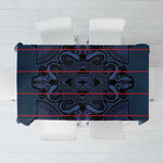 Basotho Blanket Tablecloth Lesotho Motlatsi Seanamarena Heritage - Blue - African Pride