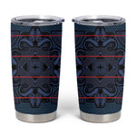Basotho Blanket Tumbler Cup Lesotho Motlatsi Seanamarena Heritage - Blue - African Pride