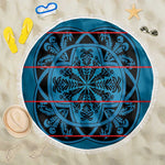 Basotho Blanket Beach Blanket Lesotho Kharetsa Seanamarena Heritage - Blue - African Pride