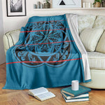 Basotho Blanket Blanket Lesotho Kharetsa Seanamarena Heritage - Blue - African Pride