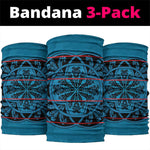 Basotho Blanket Neck Gaiter Lesotho Kharetsa Seanamarena Heritage - Blue LT15