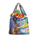 Nigeria Osun-Osogbo Festival Grocery Bag Oshun God - Yoruba Pattern - African Pride