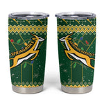 South Africa Christmas Rugby Tumbler Cup Springboks Geseende Kersfees