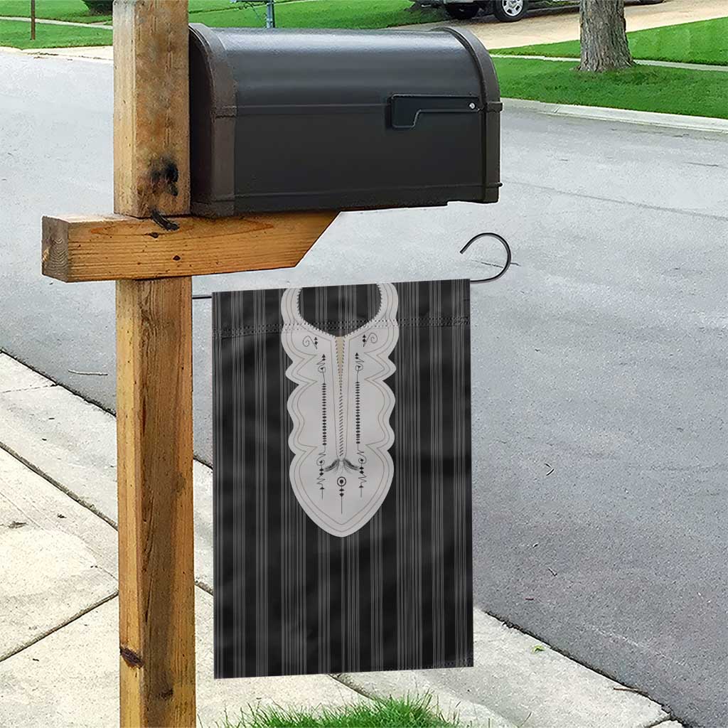 Liberia Kpelle Ethnic Heritage Pattern - Black Garden Flag - African Pride