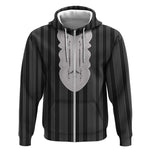 Liberia Kpelle Ethnic Heritage Pattern - Black Zip Hoodie - African Pride