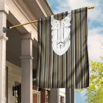 Liberia Kpelle Ethnic Heritage Pattern - Brown Garden Flag - African Pride