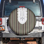Liberia Kpelle Ethnic Heritage Pattern - Brown Spare Tire Cover - African Pride