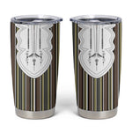 Liberia Kpelle Ethnic Heritage Pattern - Brown Tumbler Cup - African Pride