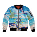 Cape Verde Morabeza Sleeve Zip Bomber Jacket Paradise Ocean - African Pride